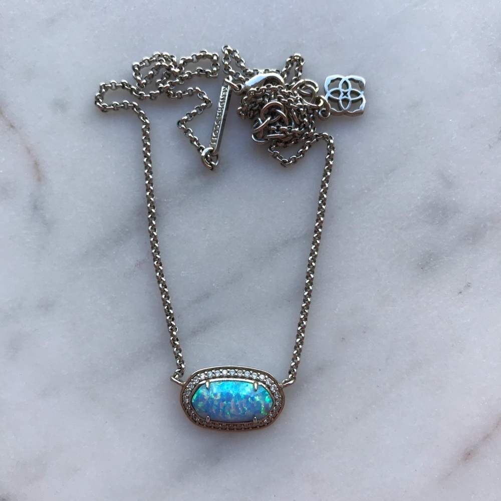 Kendra Scott Eloise silver opal necklace